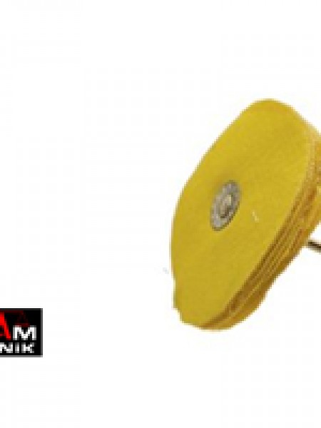 Yerli Mandrenli Sarı Bez Fırça 5cm