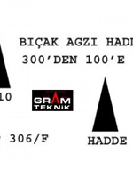 Bıçakağzı Hadde 300-100