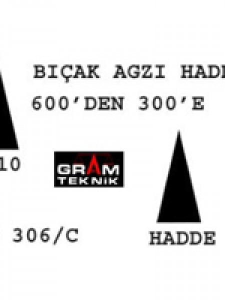 Bıçakağzı Hadde 600-300