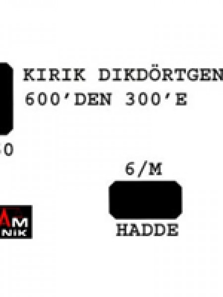 Dikdörtgen Hadde 600-300