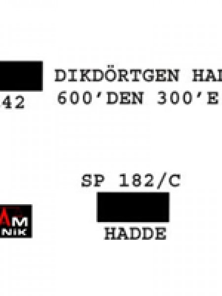 Dikdörtgen Hadde 600-300